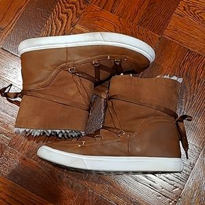 Land'sEnd Brown Boots Size 3/4